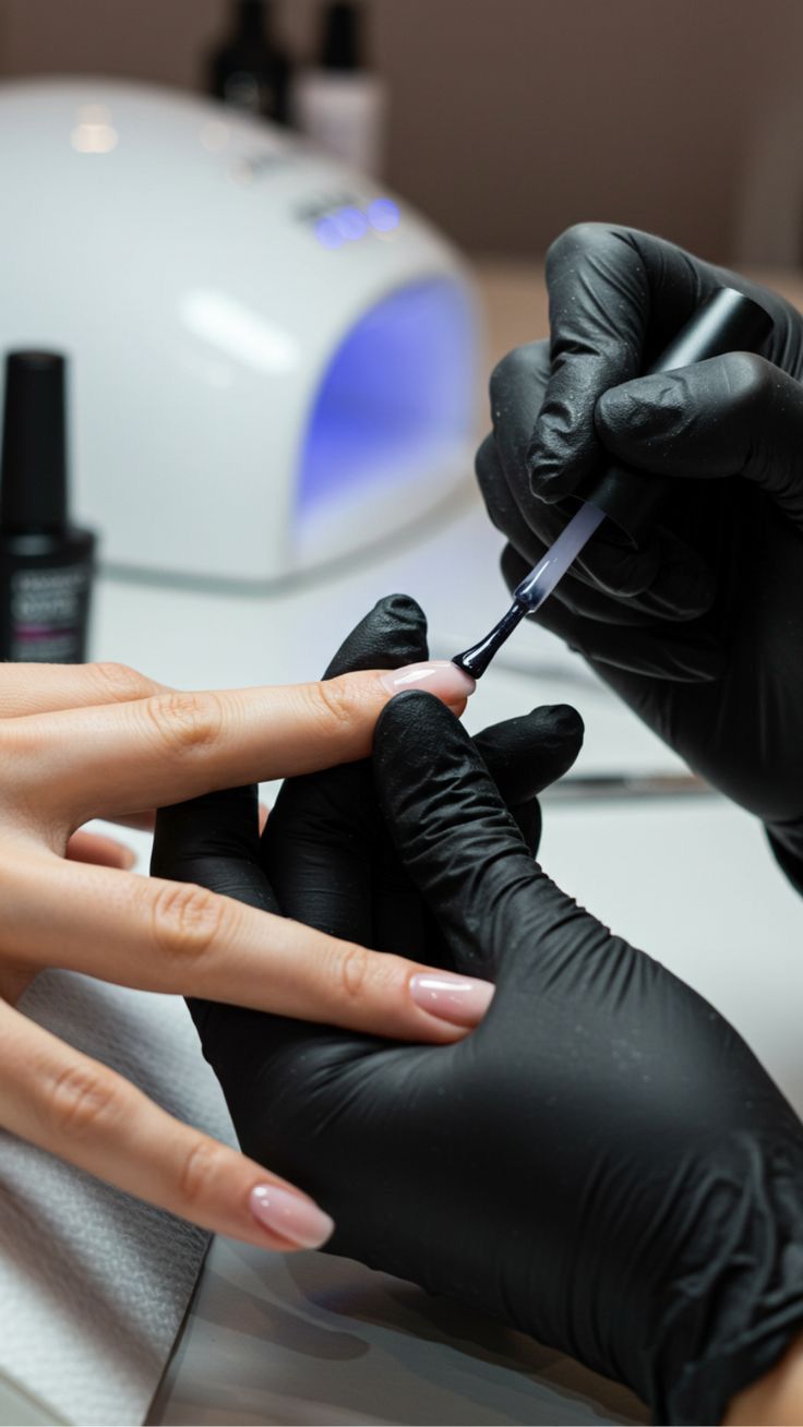 Nail Gel Polish application