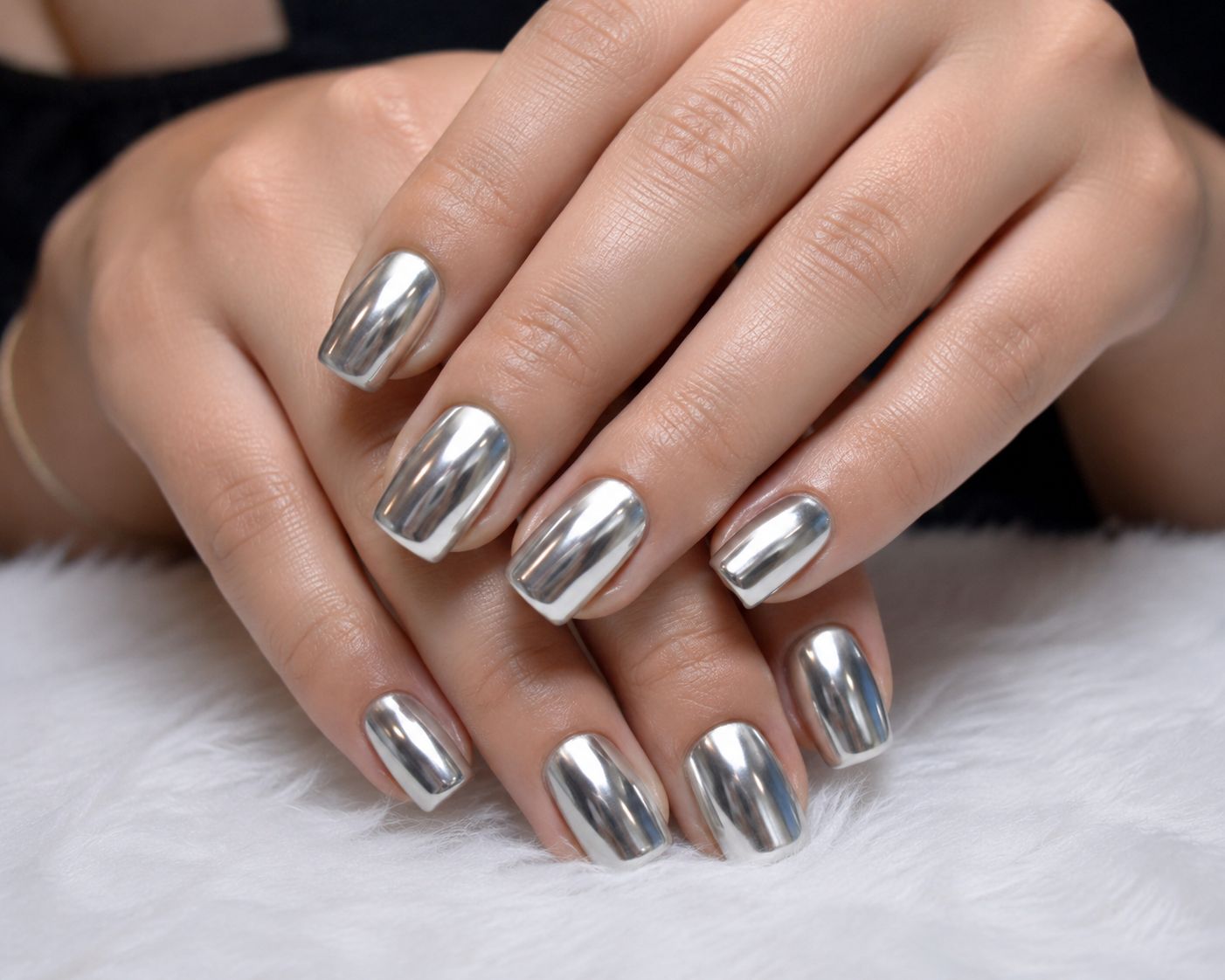 Chrome Gel Polish application