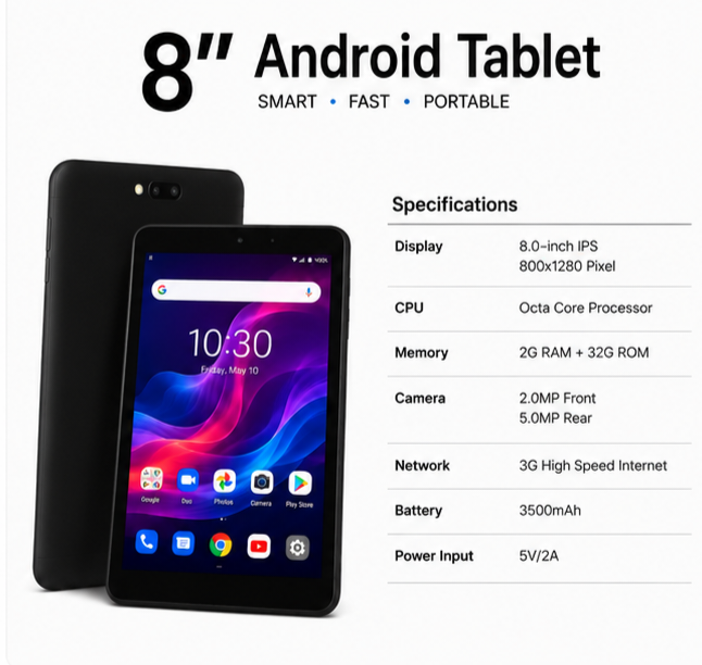 8" Tablet PC 2