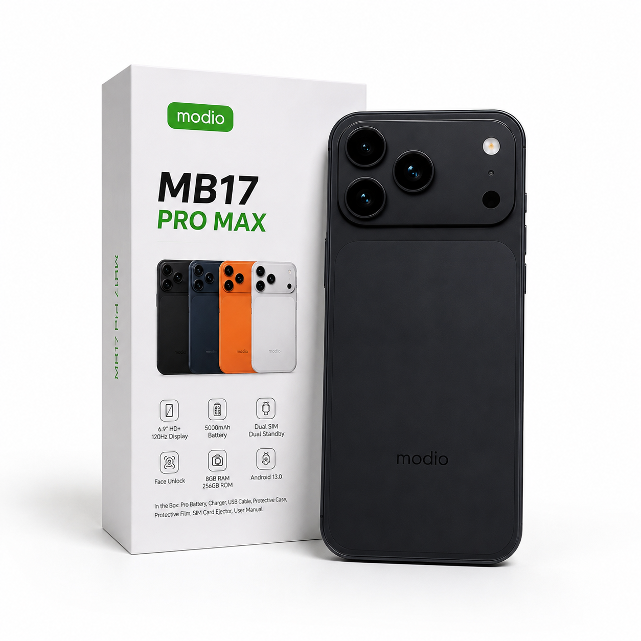 Modio MB17 Pro Max 8GB+256GB
