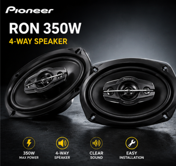 Pioneer TS-A1695S 350W 4-Way Car Speaker (Pair)