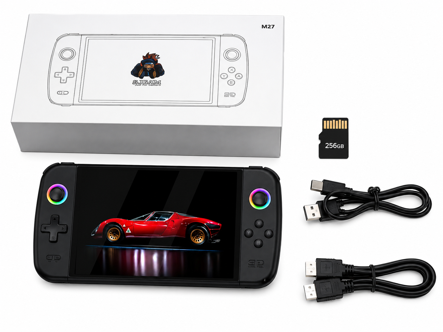 SJGAM M27 Portable Retro Gaming Console – 20,000+ Games | 256GB 2