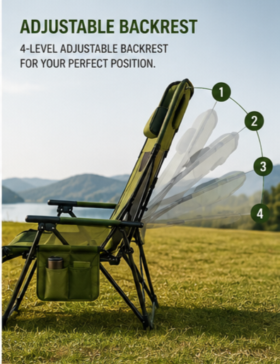 HY-164 Foldable Lounger Chair 6