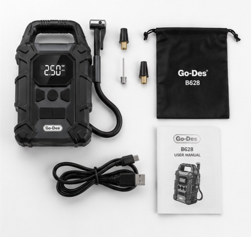 Go-Des B628 Smart Portable Air Compressor 7500mAh 5