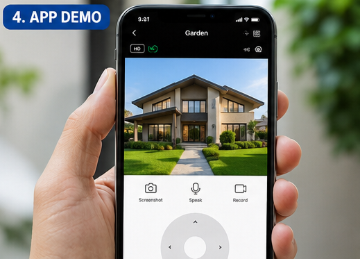 Wireless Solar WiFi PTZ Security Camera 4
