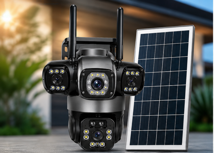 Wireless Solar WiFi PTZ Security Camera