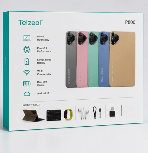 Telzeal P800 8" Android Tablet with Keyboard 3