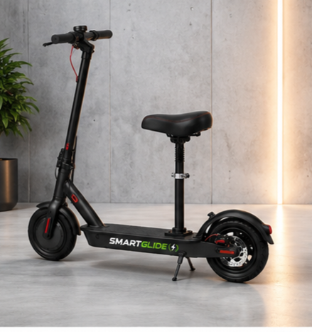 SmartGlide Foldable Electric Scooter with Seat 5