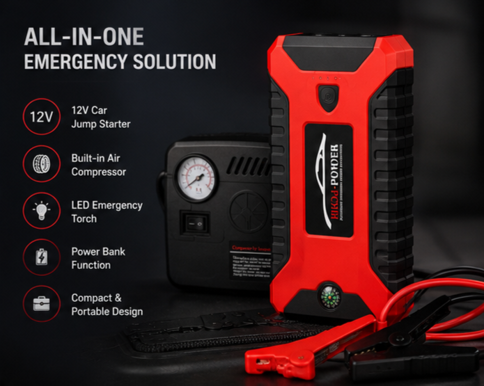 Multi-Function Car Jump Starter Kit 4