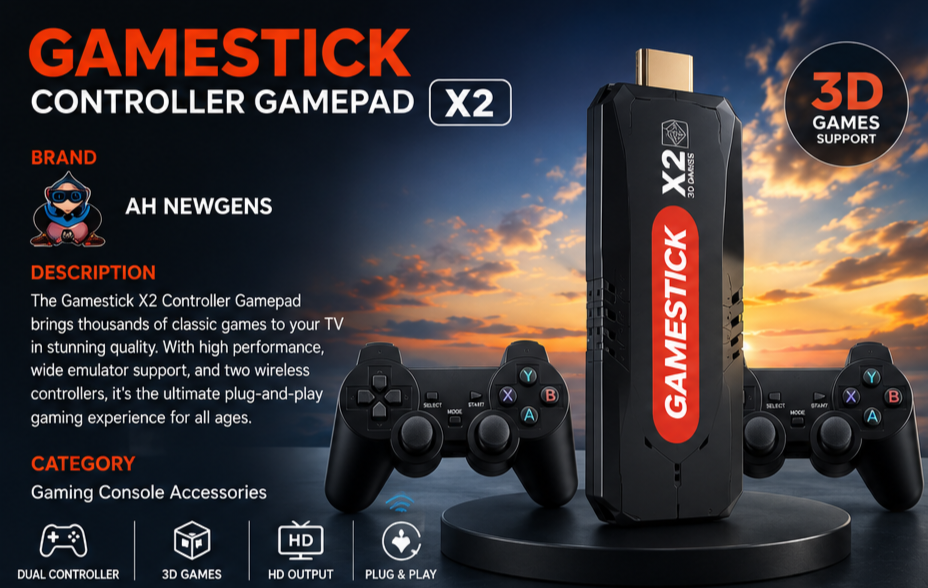 Gamestick X2 Wireless Retro Gaming Console 2