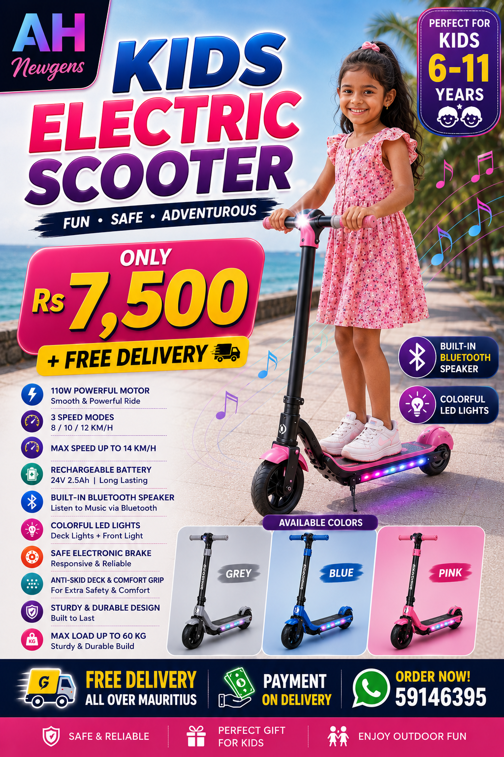 S4 Kids Electric Scooter 2