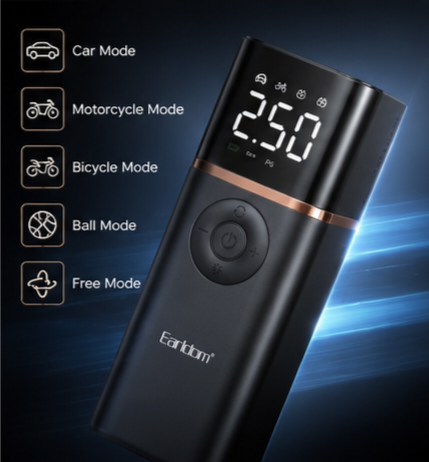 Earldom ET-V4 Portable Digital Air Compressor Pump 5