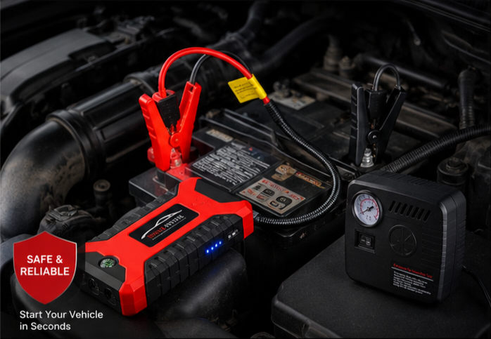 Multi-Function Car Jump Starter Kit 2