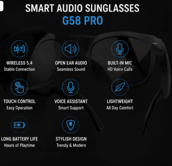 Smart Audio Sunglasses G58 Pro 4