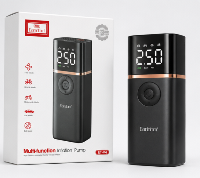 Earldom ET-V4 Portable Digital Air Compressor Pump